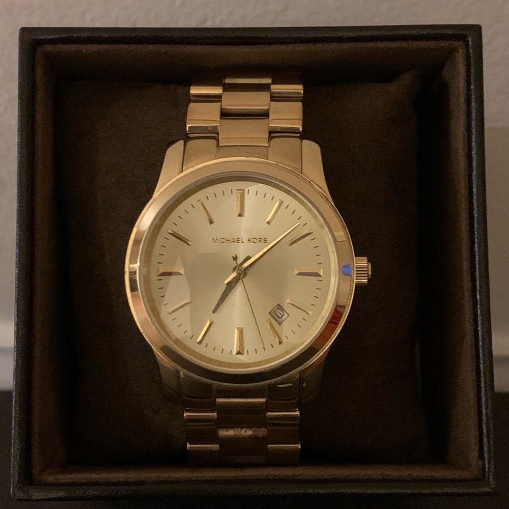 Michael Kors Gold-tone Ladies ‘Runway’ watch